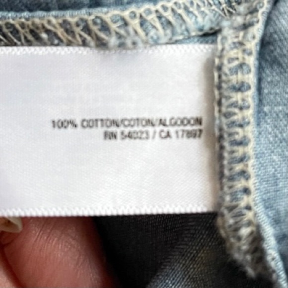 Old Navy | Blue Chambray Roll Tab Tie Waist Shirt Dress *NWT* - Picture 12 of 16